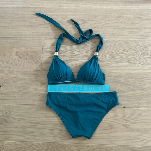 Victoria’s Secret, Swim bikini top and bottom, Emerald Green, Size S/XS - Picture 8 of 9